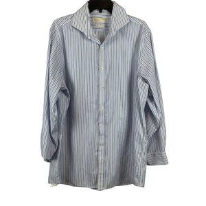 Michael Kors Men Long sleeve Button-Down Striped Shirt Size 16 1/2